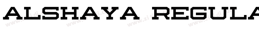 alshaya Regular字体转换